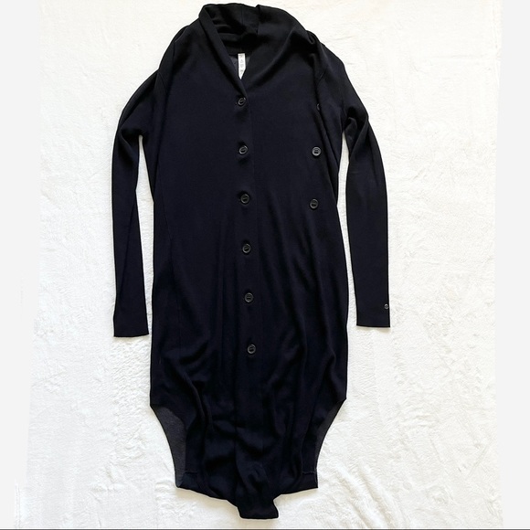 LULULEMON CASHMERE BLEND LONG LINE CARDIGAN CACOON SWEATER SIZE 6 MODERN CHIC - Picture 8 of 8